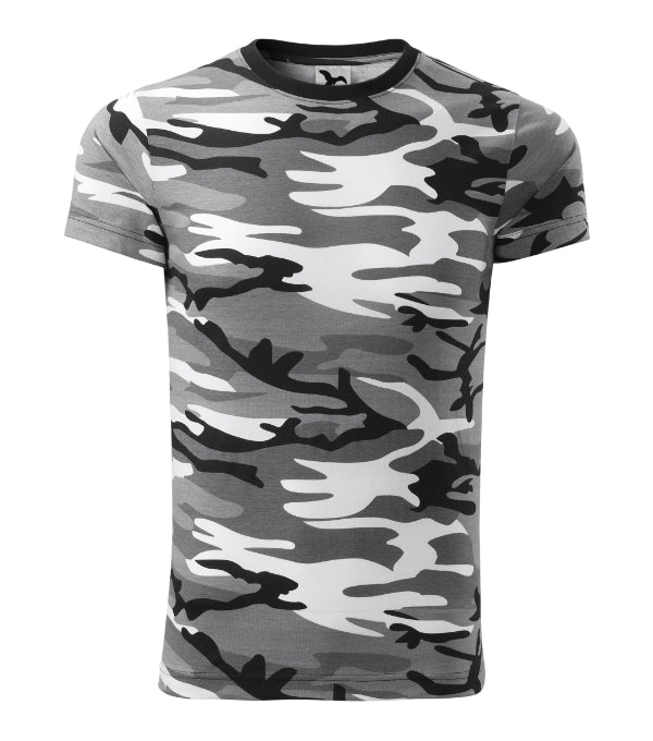 Camouflage tričko unisex camouflage green XS