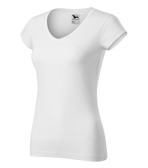 Fit V-neck tričko dámske mätová XS