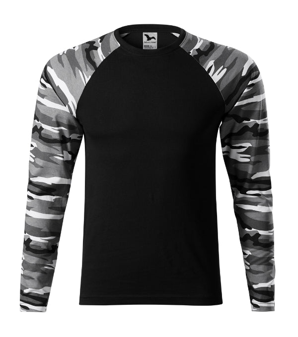 Camouflage LS tričko unisex camouflage green XS