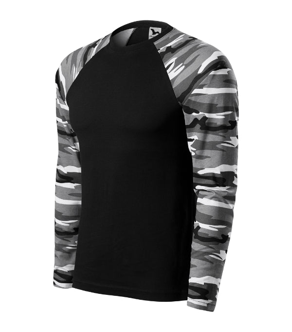 Camouflage LS tričko unisex camouflage green XS