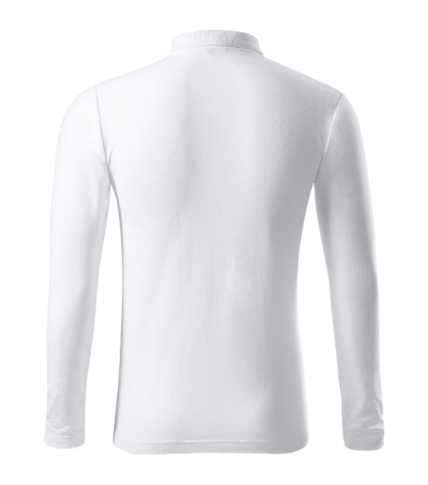 Pique Polo LS polokošeľa pánska ebony gray S