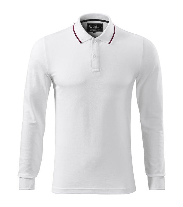 Contrast Stripe LS polokošeľa pánska dark navy S