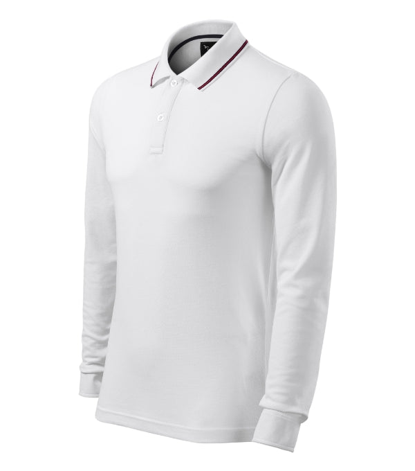 Contrast Stripe LS polokošeľa pánska dark navy S