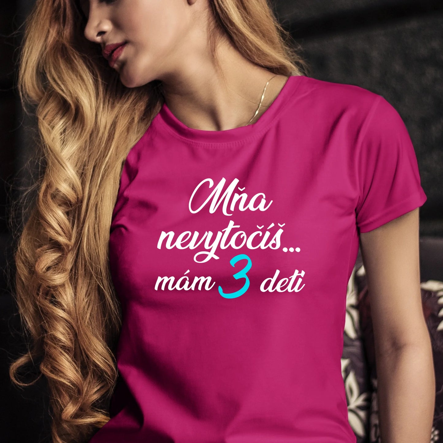 Personalizované tričko s potlačou "Mňa nevytočíš, mám 3 deti" 9297.