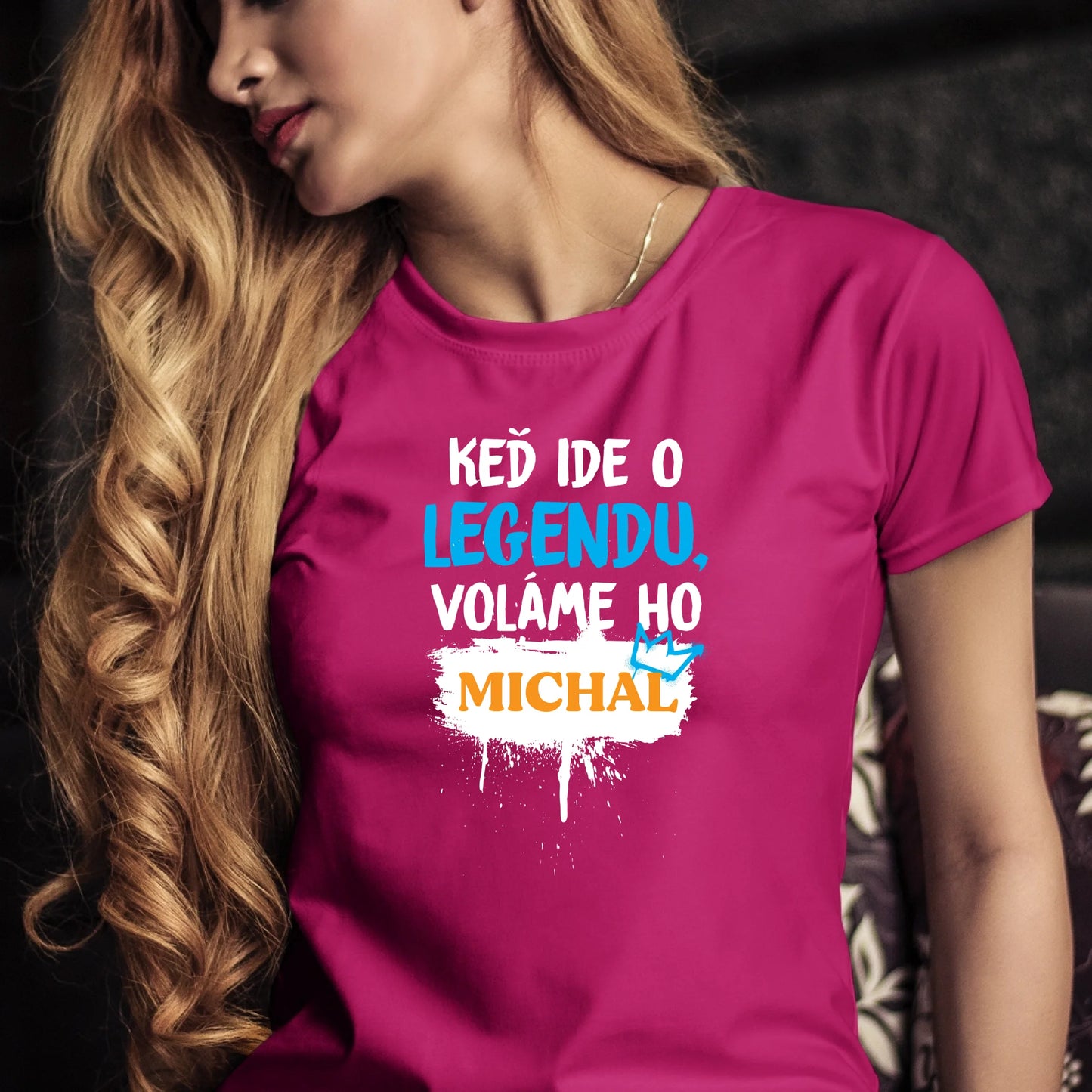 Personalizované tričko s potlačou "Keď ide o legendu voláme ho Michal" 9558.