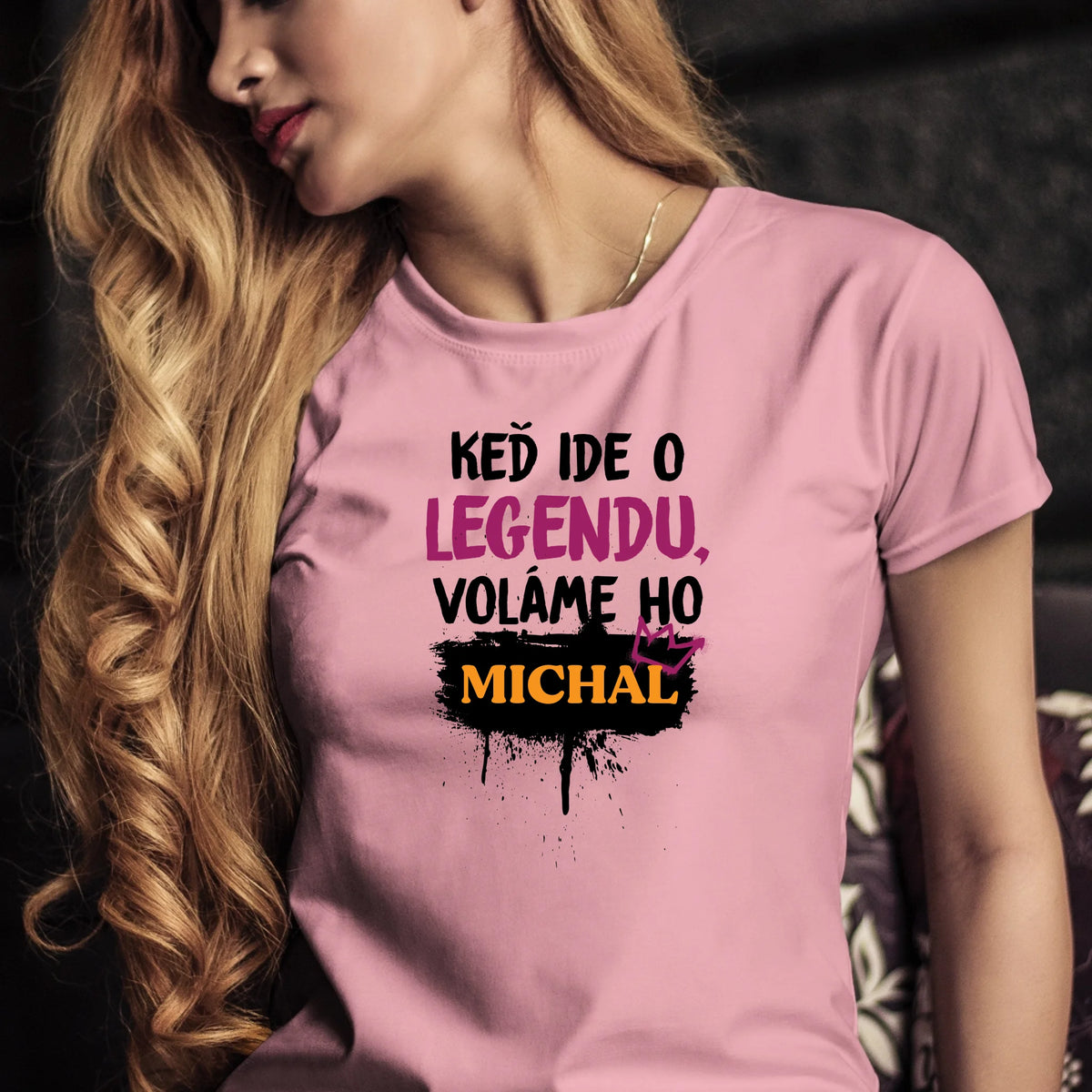 Personalizované tričko s potlačou "Keď ide o legendu voláme ho Michal" 9558.