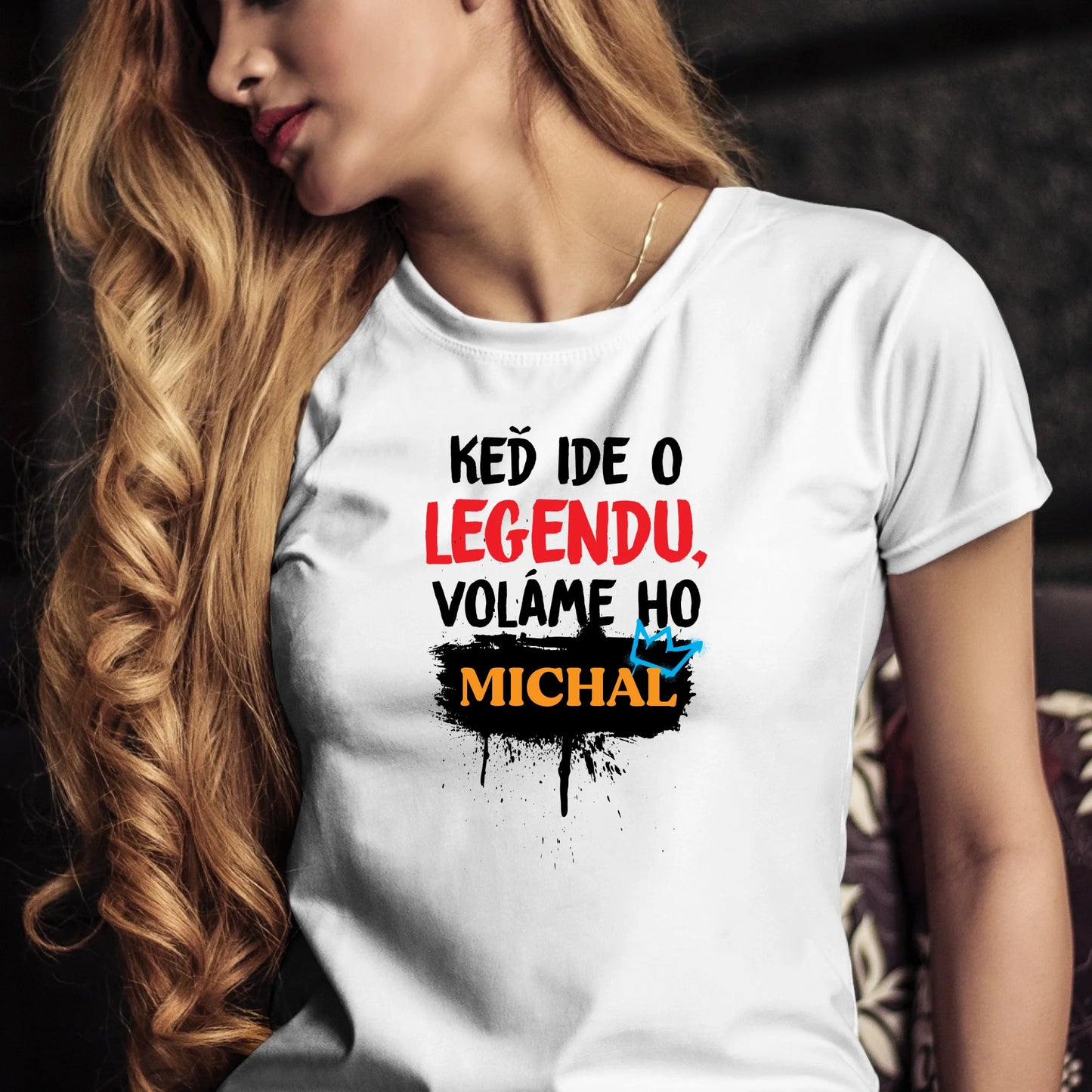 Personalizované tričko s potlačou "Keď ide o legendu voláme ho Michal" 9558.