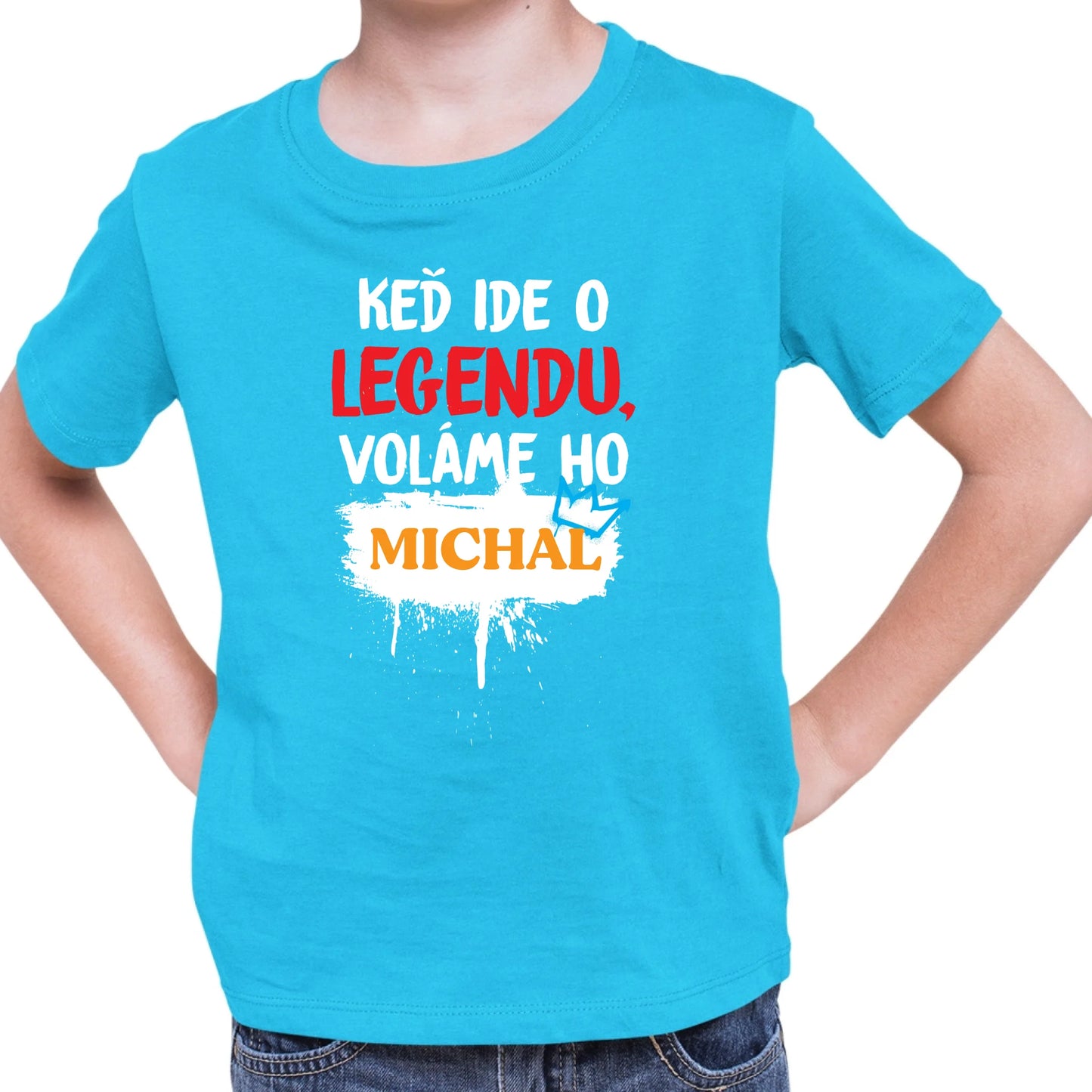 Personalizované tričko s potlačou "Keď ide o legendu voláme ho Michal" 9558.