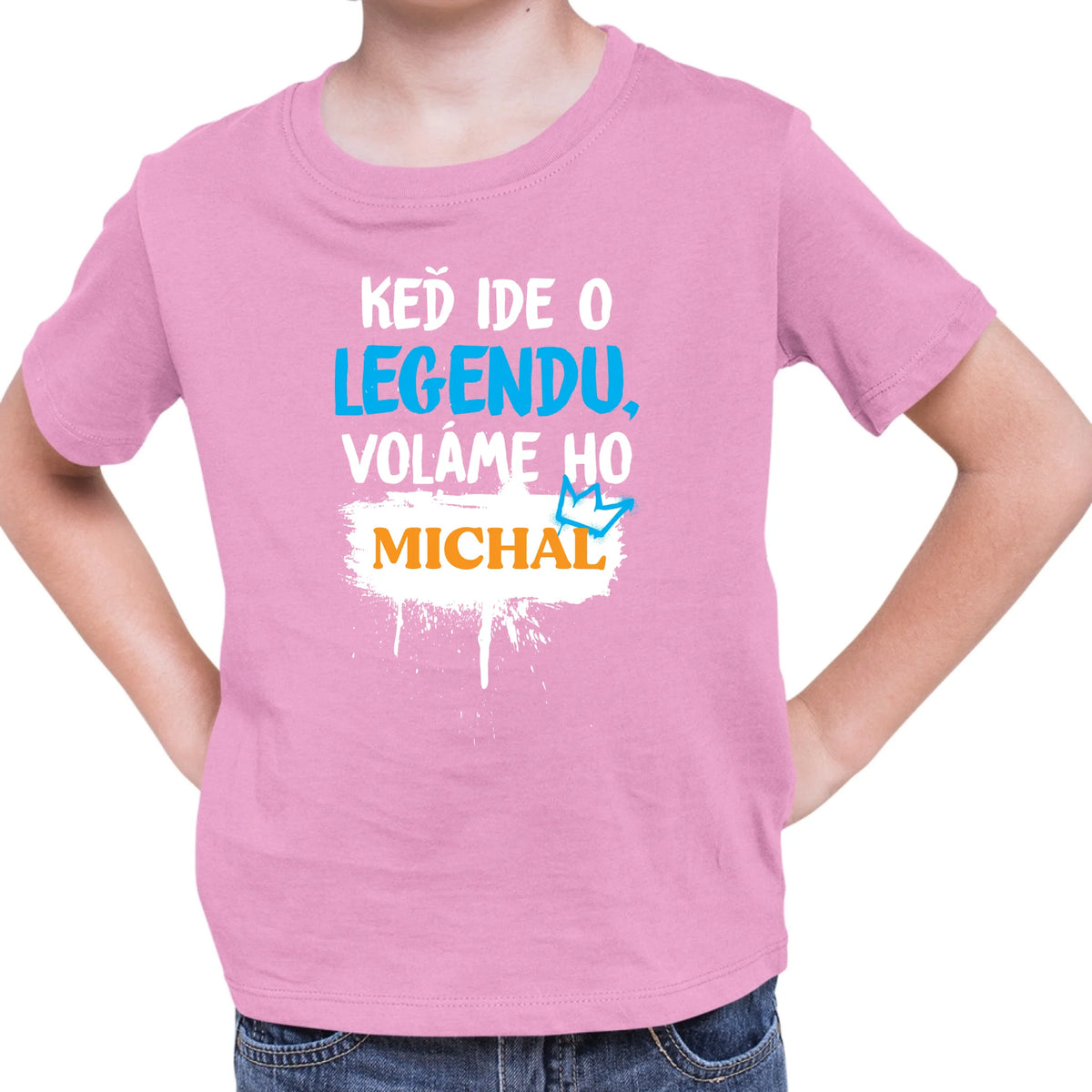 Personalizované tričko s potlačou "Keď ide o legendu voláme ho Michal" 9558.