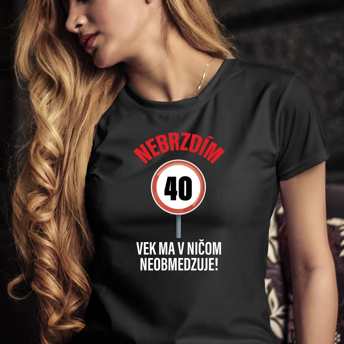 Personalizované tričko s potlačou "Nebrzdím, vek ma v ničom neobmedzuje" 9642.