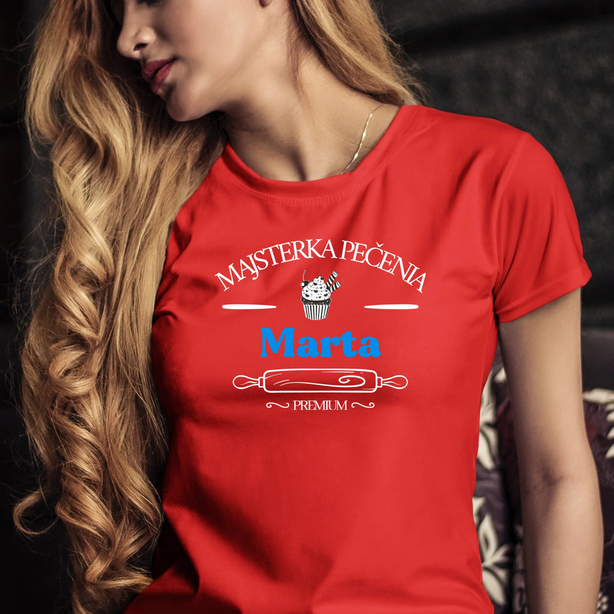 Personalizované tričko s potlačou "Majsterka pečenia Marta" 9675.