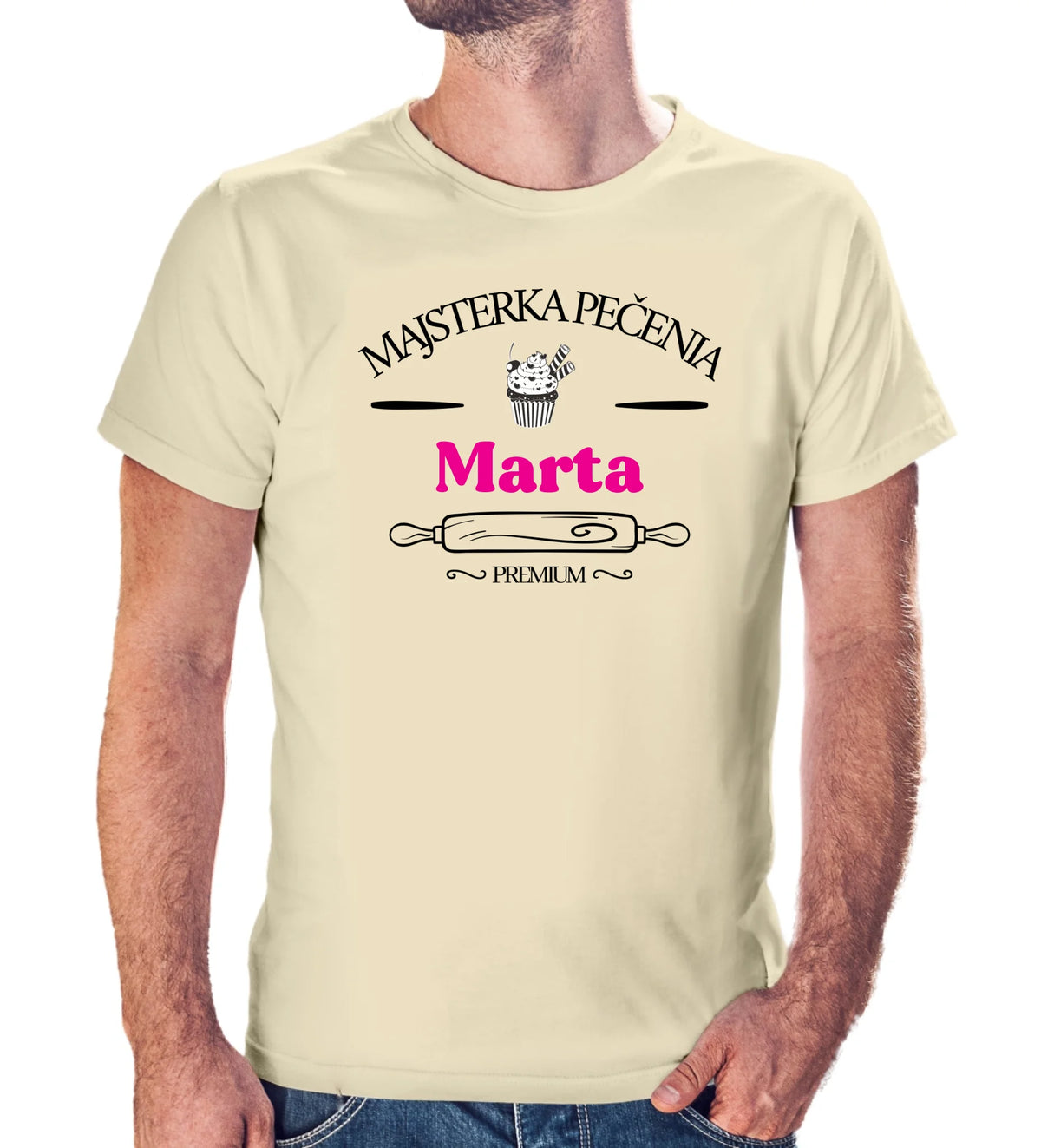 Personalizované tričko s potlačou "Majsterka pečenia Marta" 9675.