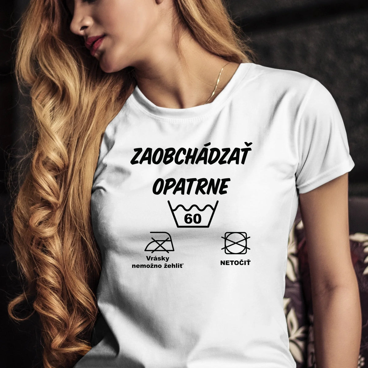 Personalizované tričko s potlačou "Zaobchádzať opatrne" 9693.