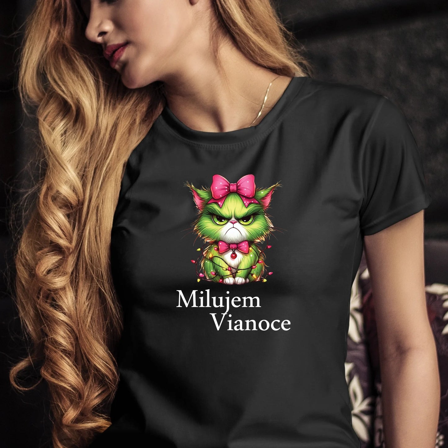 Tričko s potlačou "Milujem Vianoce" 9695.