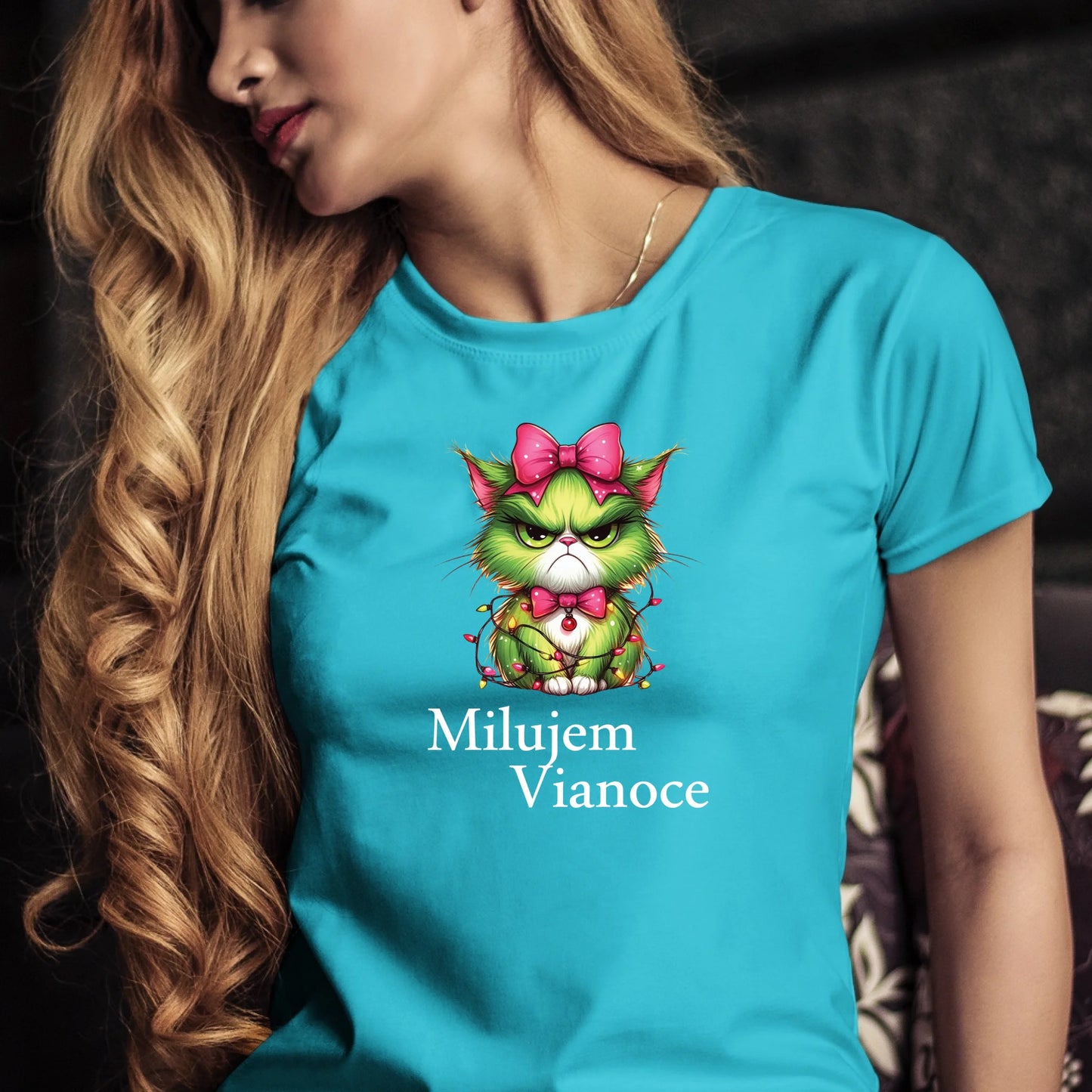 Tričko s potlačou "Milujem Vianoce" 9695.