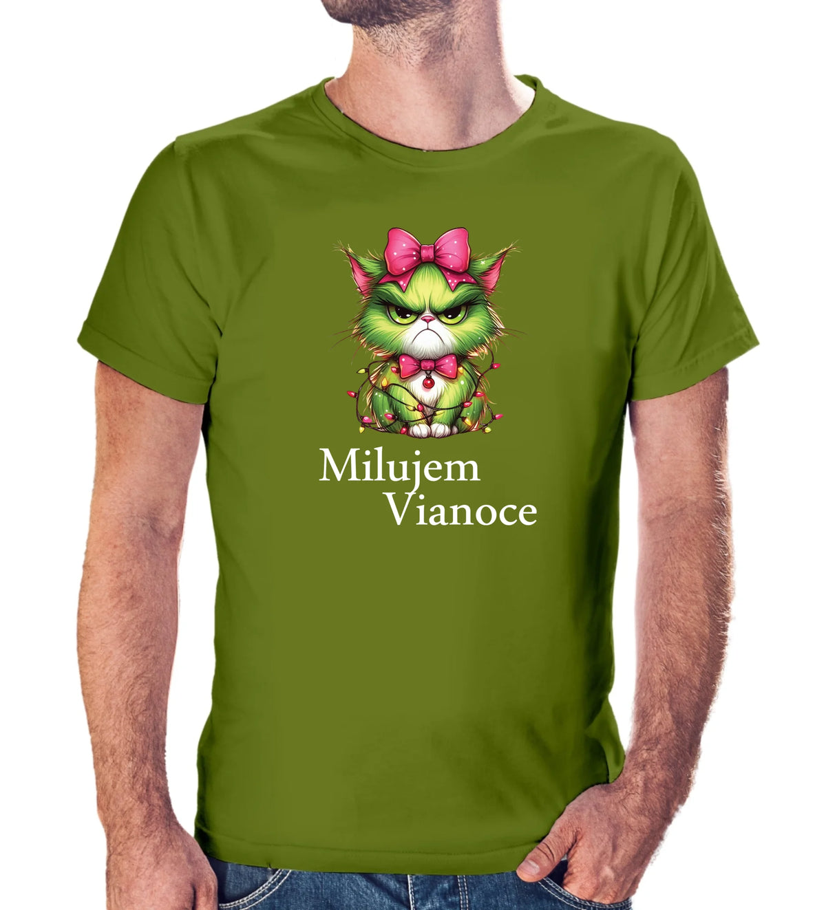 Tričko s potlačou "Milujem Vianoce" 9695.