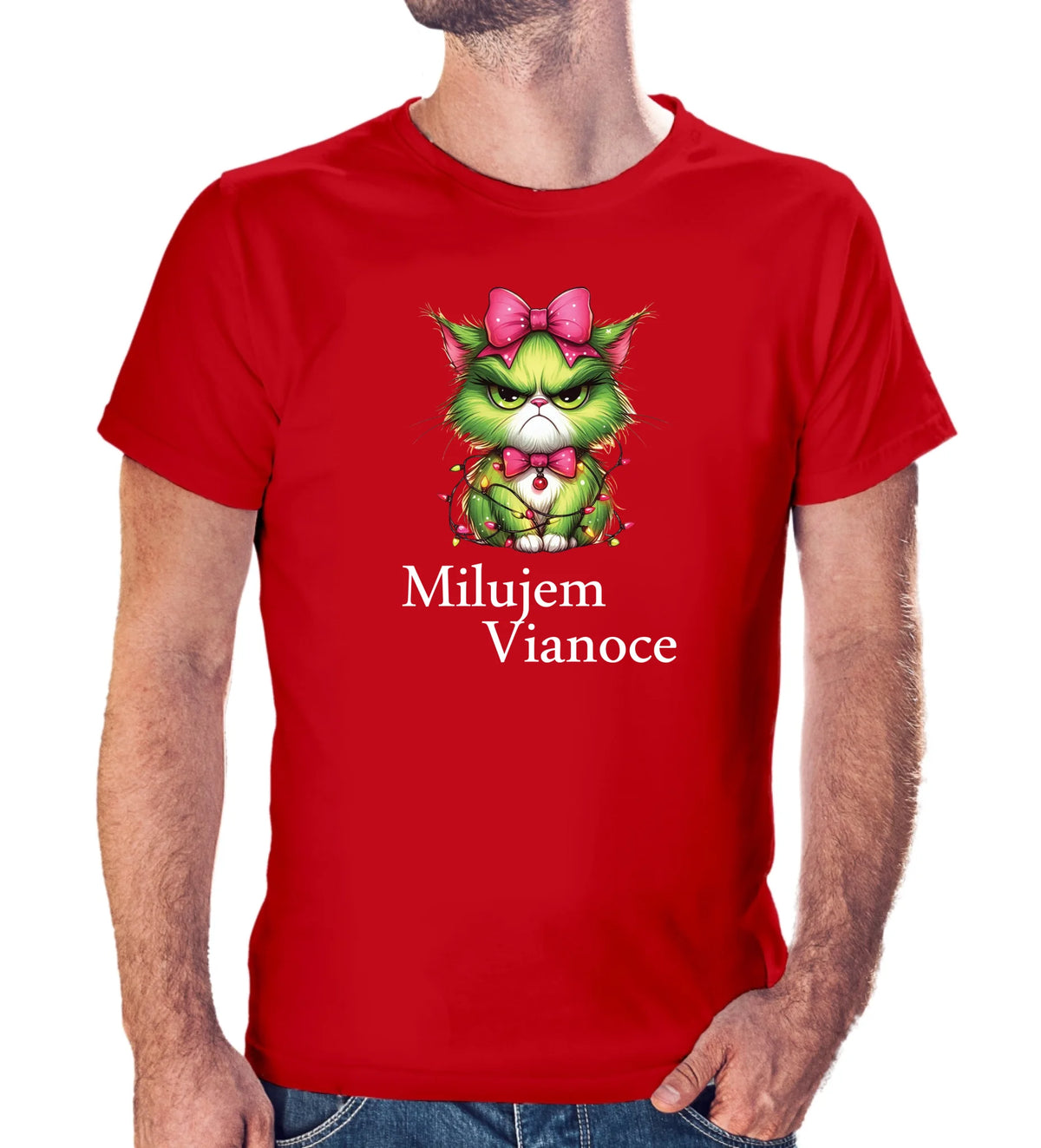 Tričko s potlačou "Milujem Vianoce" 9695.