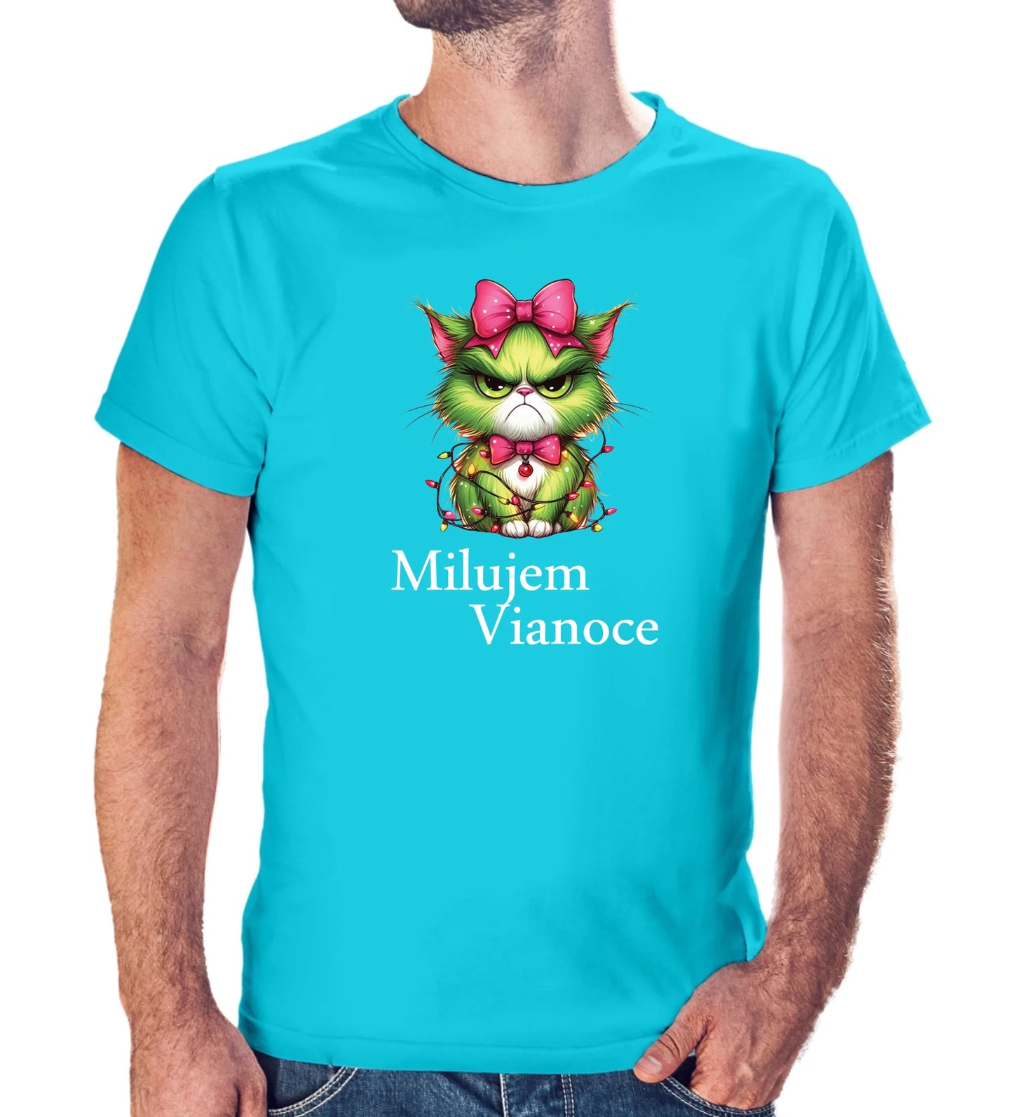 Tričko s potlačou "Milujem Vianoce" 9695.