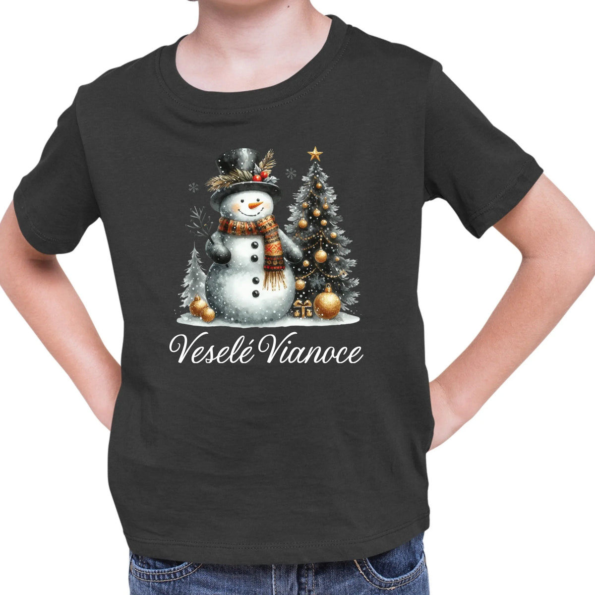 Tričko s potlačou "Veselé Vianoce" 9696.