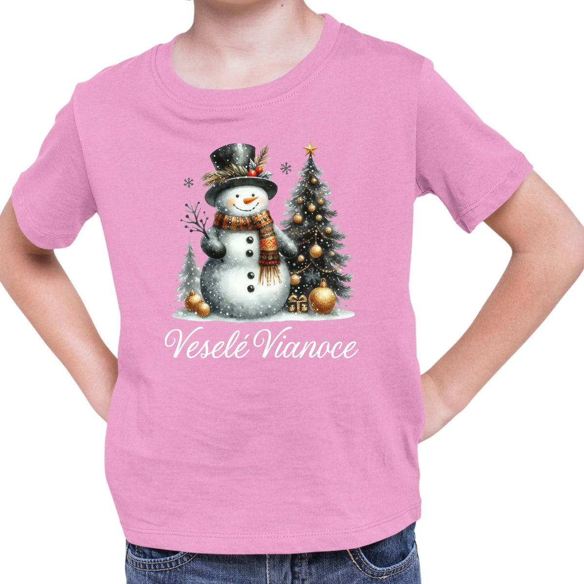 Tričko s potlačou "Veselé Vianoce" 9696.