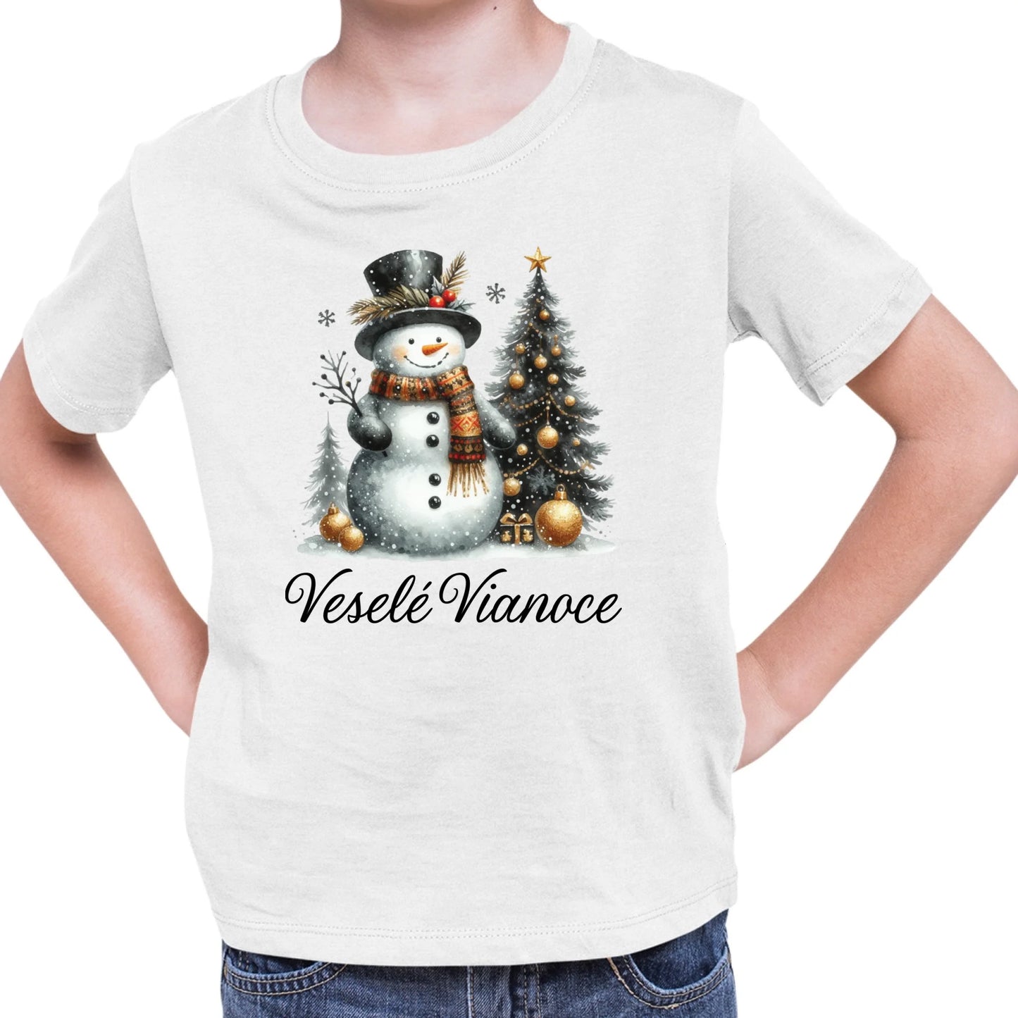 Tričko s potlačou "Veselé Vianoce" 9696.