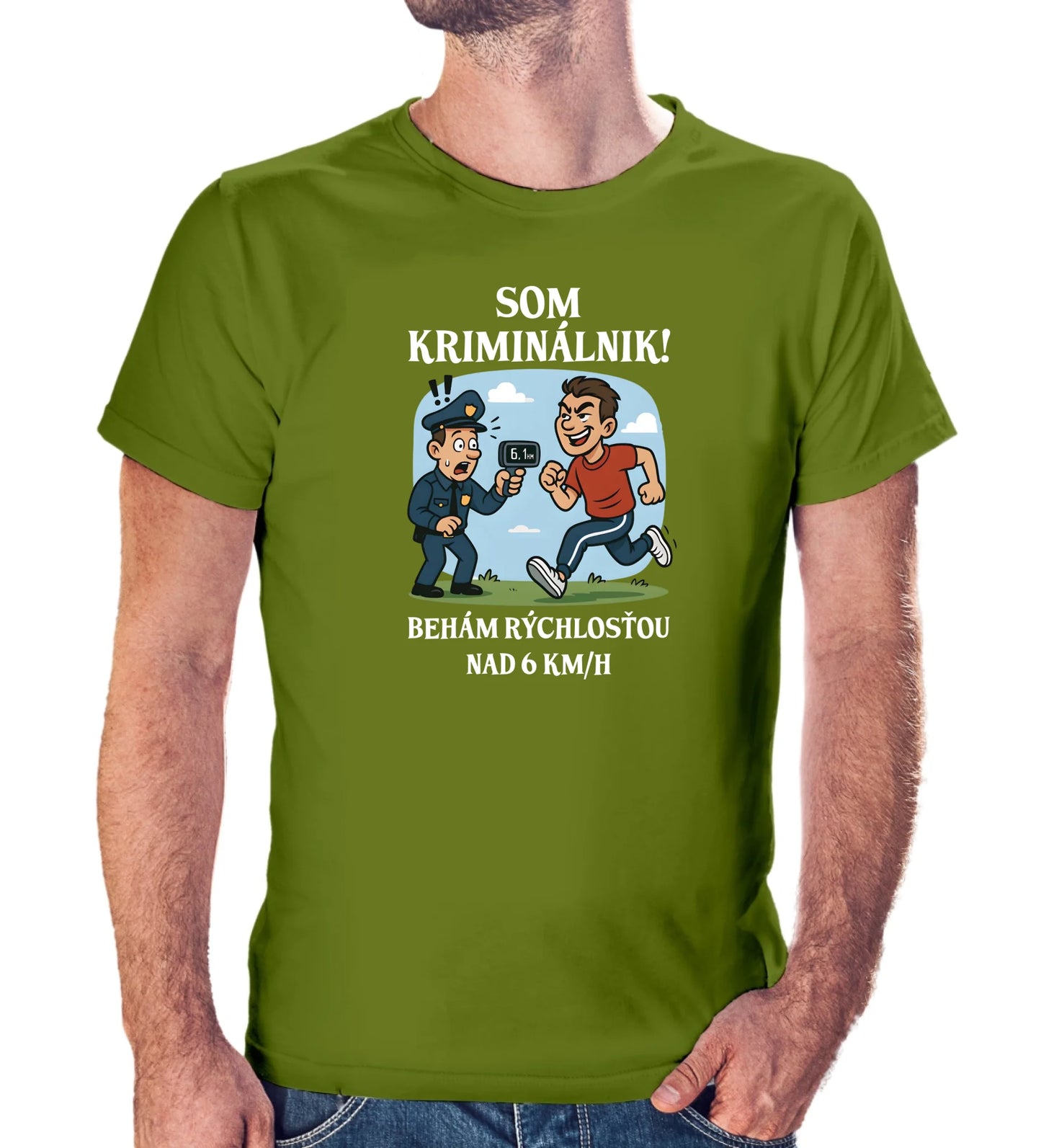 Tričko s potlačou "Som kriminálnik,..." 9697.