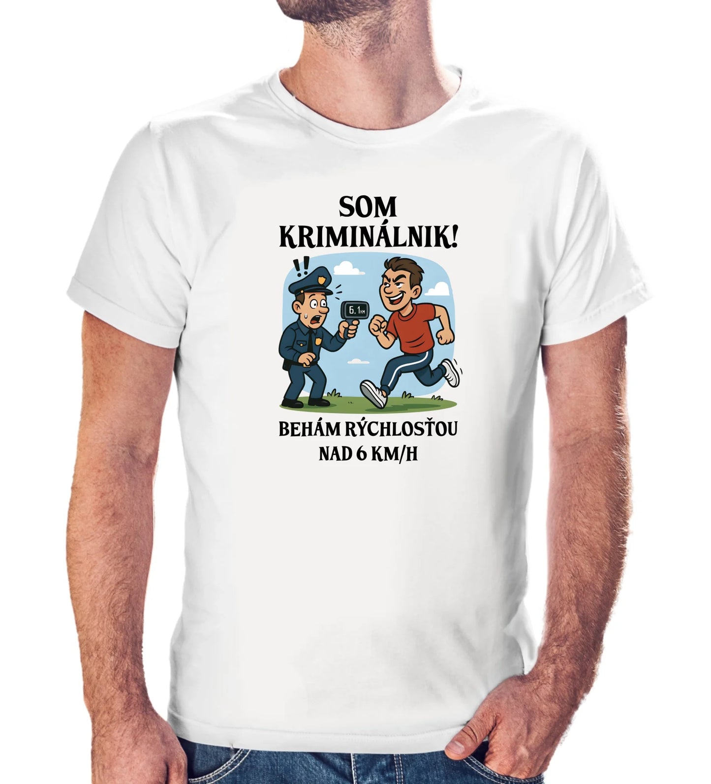 Tričko s potlačou "Som kriminálnik,..." 9697.