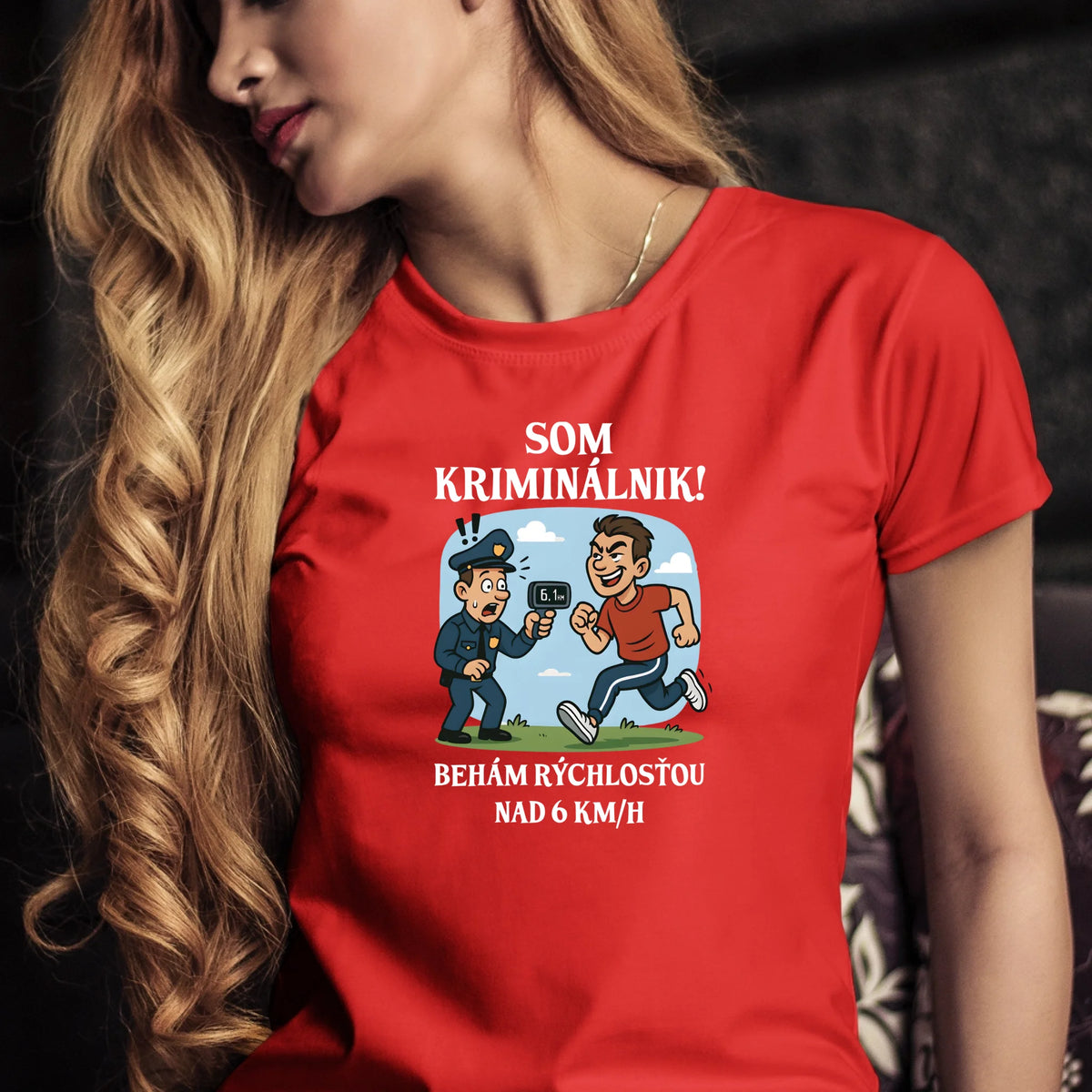 Tričko s potlačou "Som kriminálnik,..." 9697.