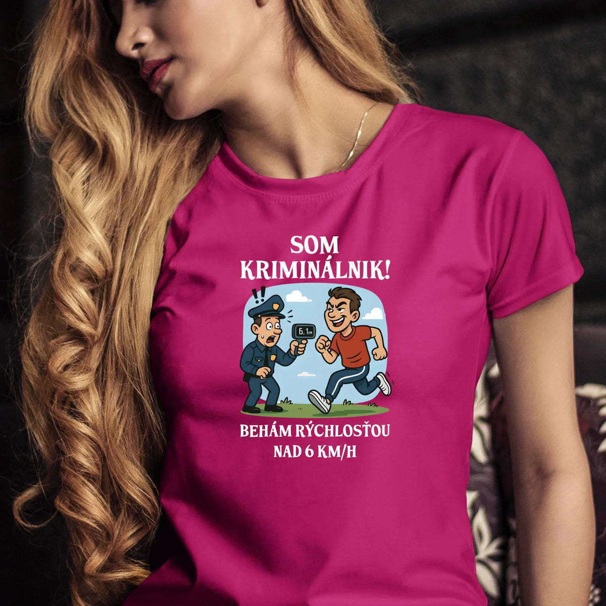 Tričko s potlačou "Som kriminálnik,..." 9697.