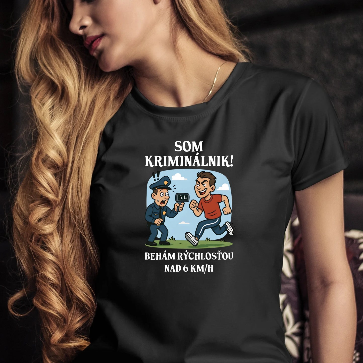 Tričko s potlačou "Som kriminálnik,..." 9697.