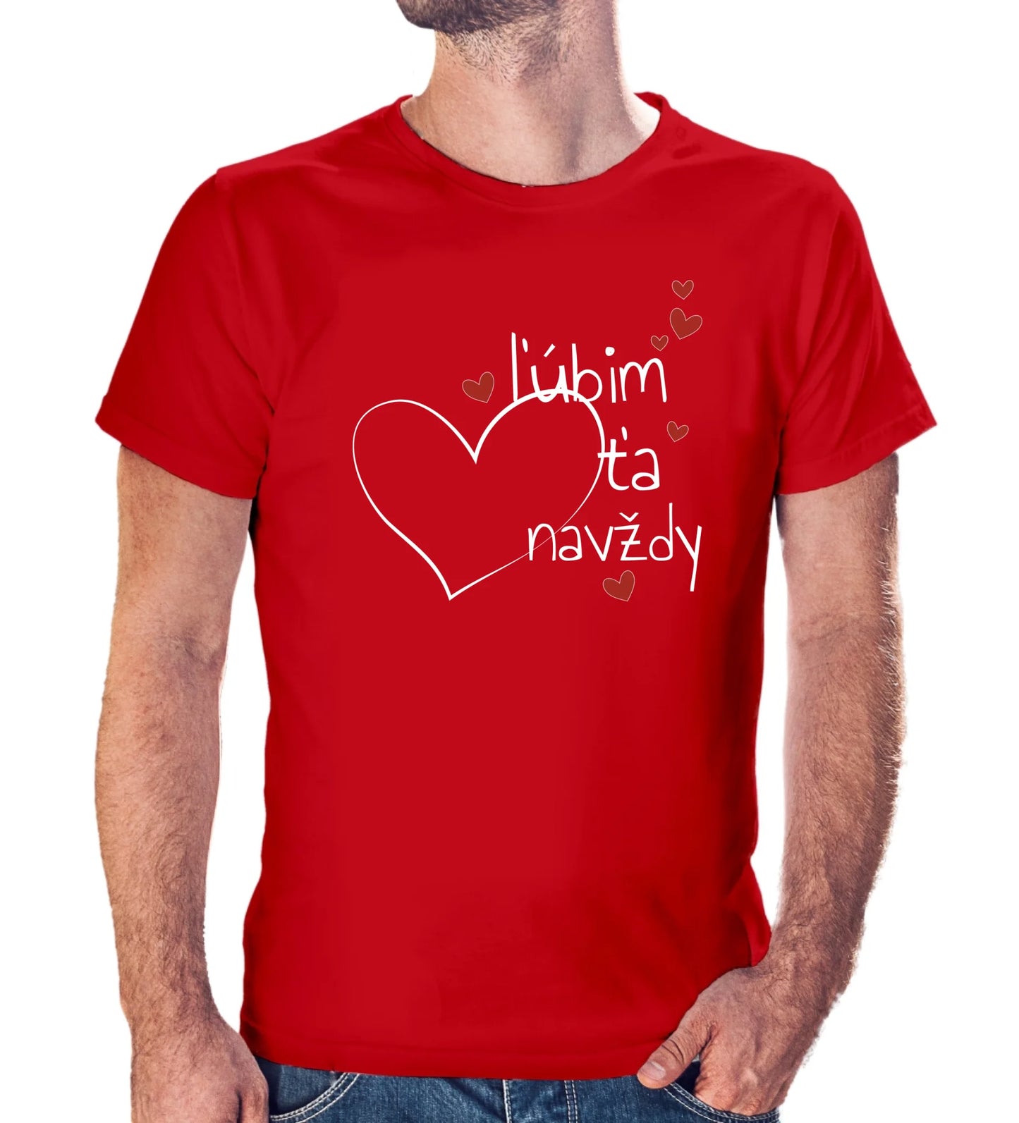 Tričko s potlačou " ľúbim ťa navždy" 9707.