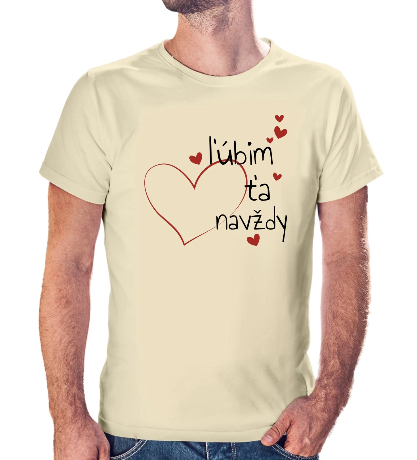 Tričko s potlačou " ľúbim ťa navždy" 9707.