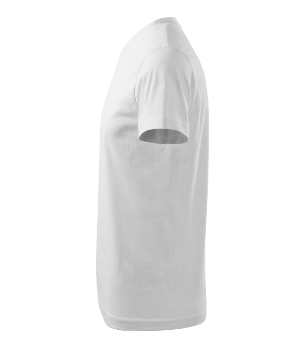 Heavy V-neck tričko unisex tmavosivý melír S
