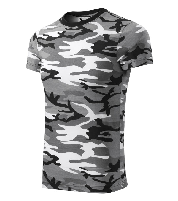 Camouflage tričko unisex camouflage green XS