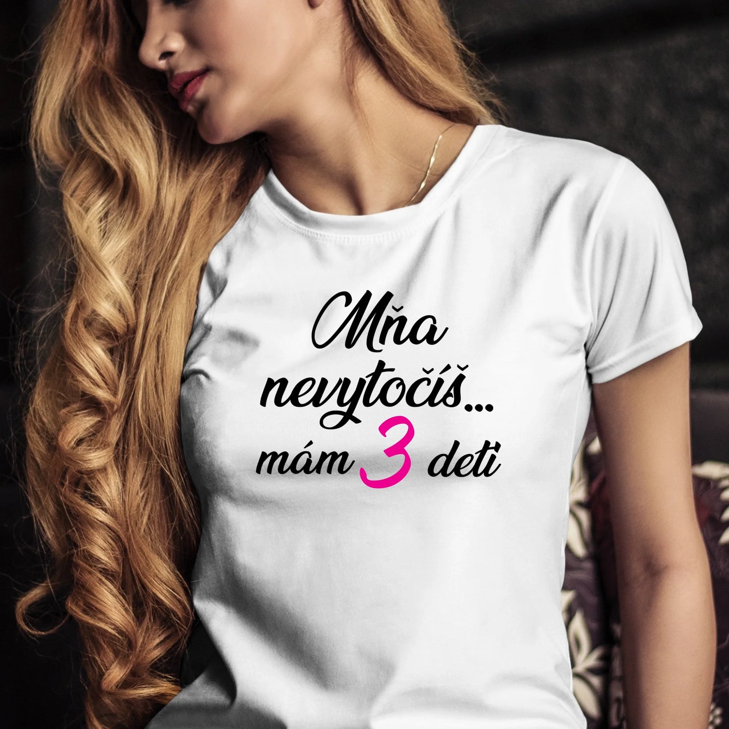 Personalizované tričko s potlačou "Mňa nevytočíš, mám 3 deti" 9297.
