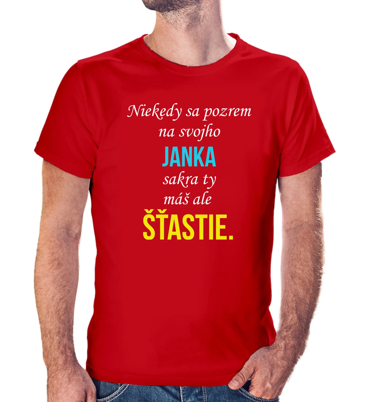 Personalizované tričko s potlačou: Niekedy sa pozriem na svoju/svojho...." 9510.