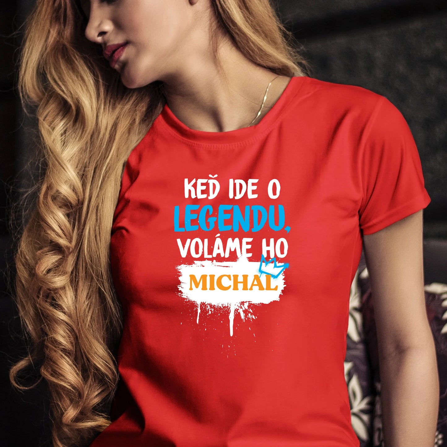 Personalizované tričko s potlačou "Keď ide o legendu voláme ho Michal" 9558.