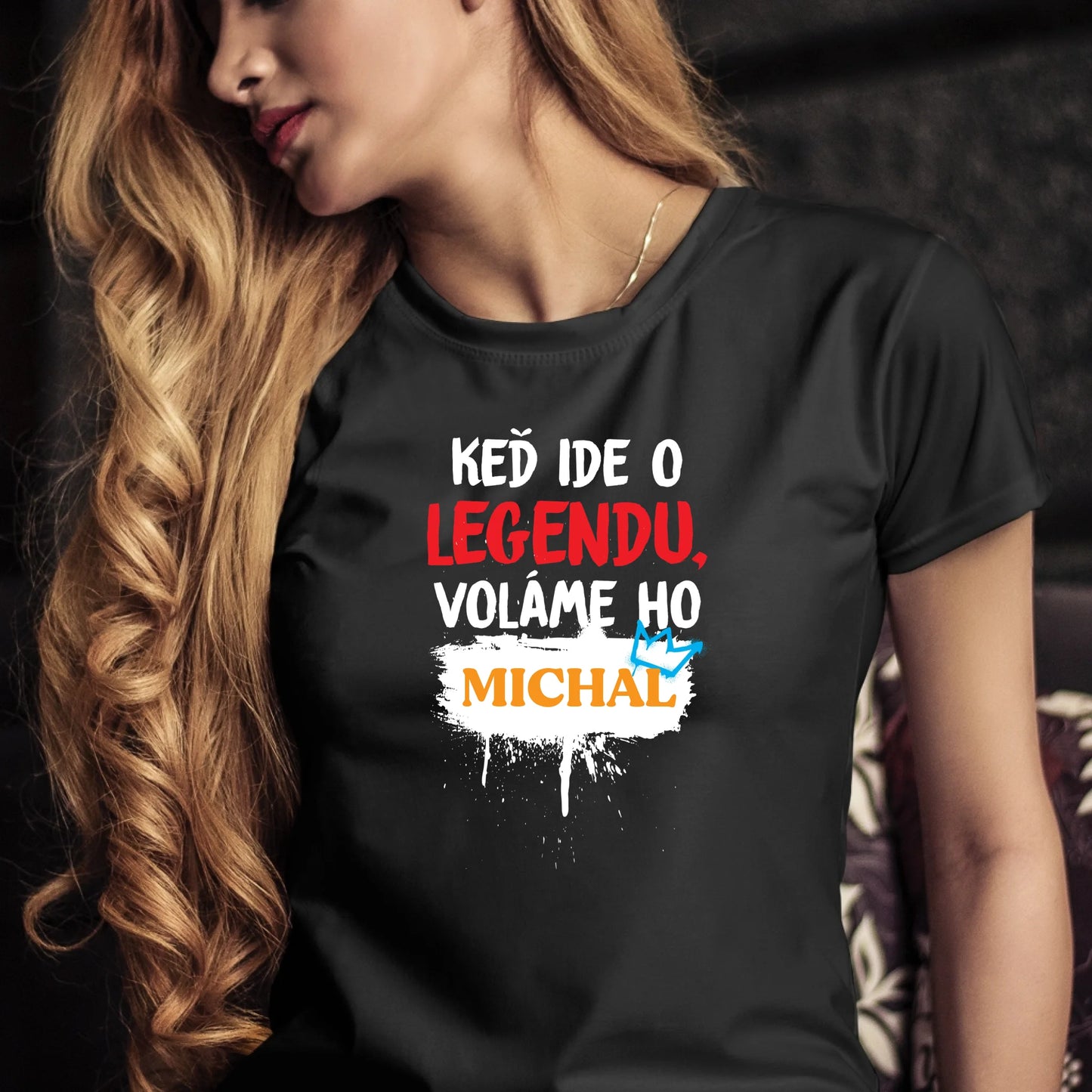 Personalizované tričko s potlačou "Keď ide o legendu voláme ho Michal" 9558.