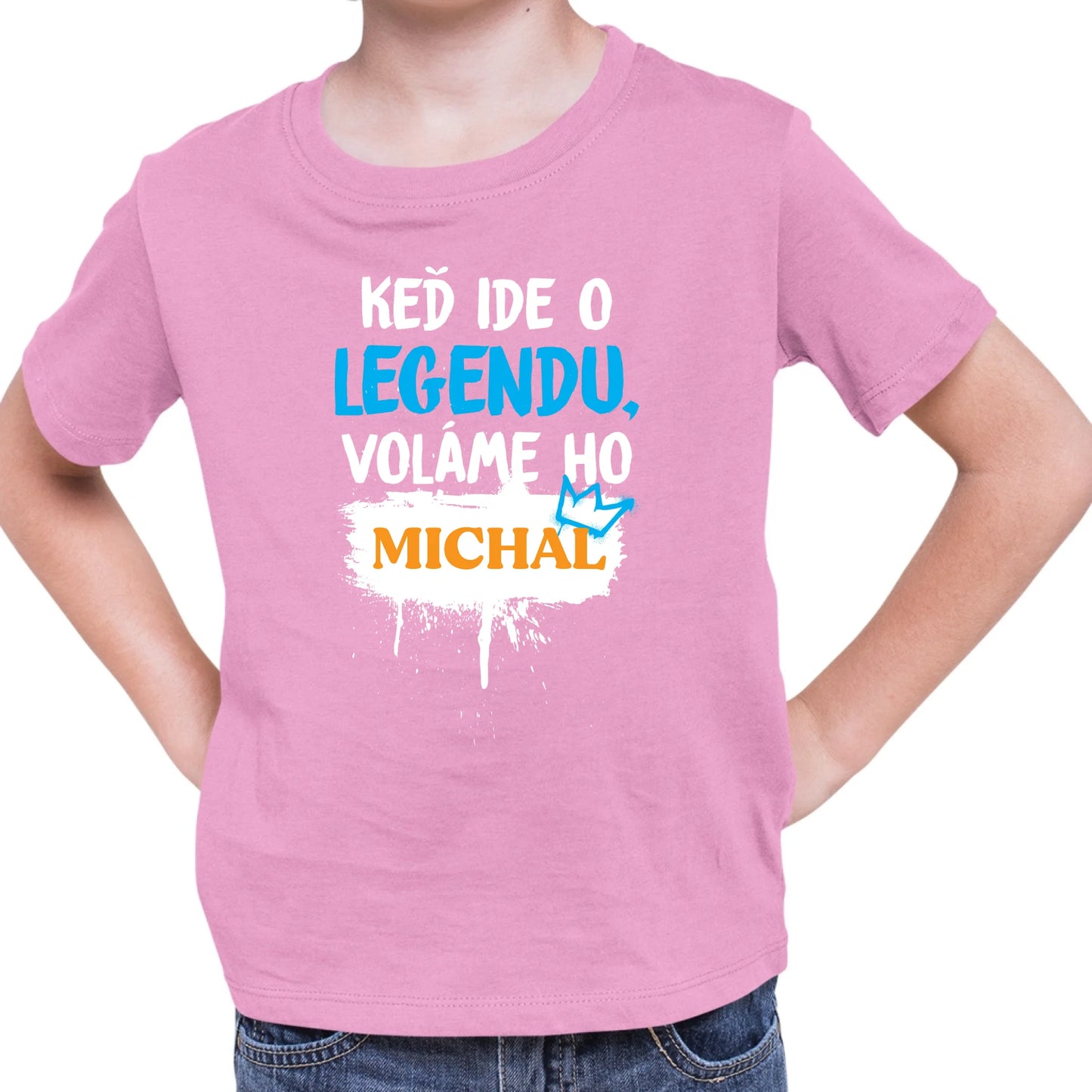 Personalizované tričko s potlačou "Keď ide o legendu voláme ho Michal" 9558.