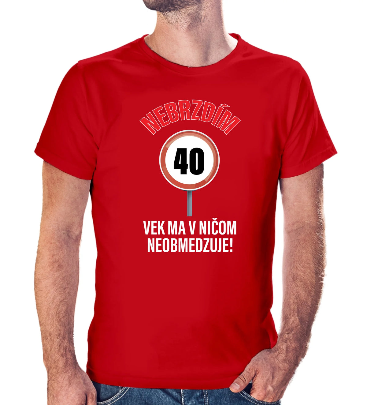 Personalizované tričko s potlačou "Nebrzdím, vek ma v ničom neobmedzuje" 9642.