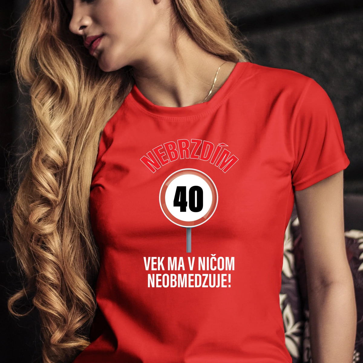 Personalizované tričko s potlačou "Nebrzdím, vek ma v ničom neobmedzuje" 9642.