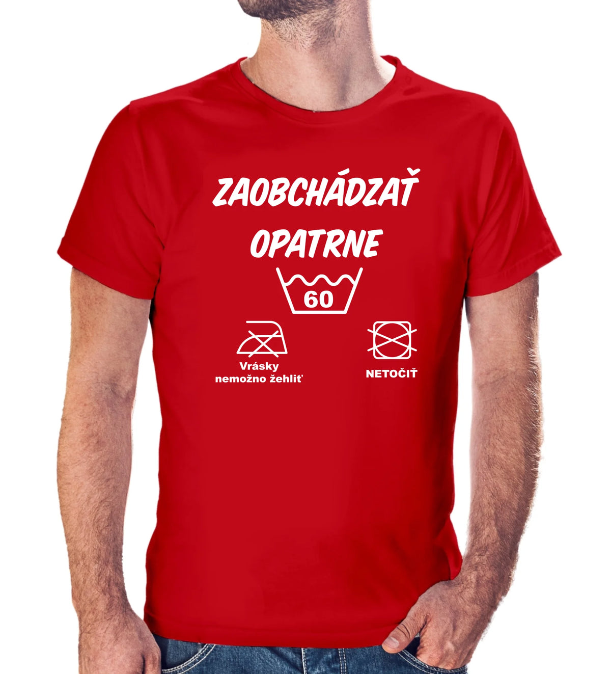 Personalizované tričko s potlačou "Zaobchádzať opatrne" 9693.