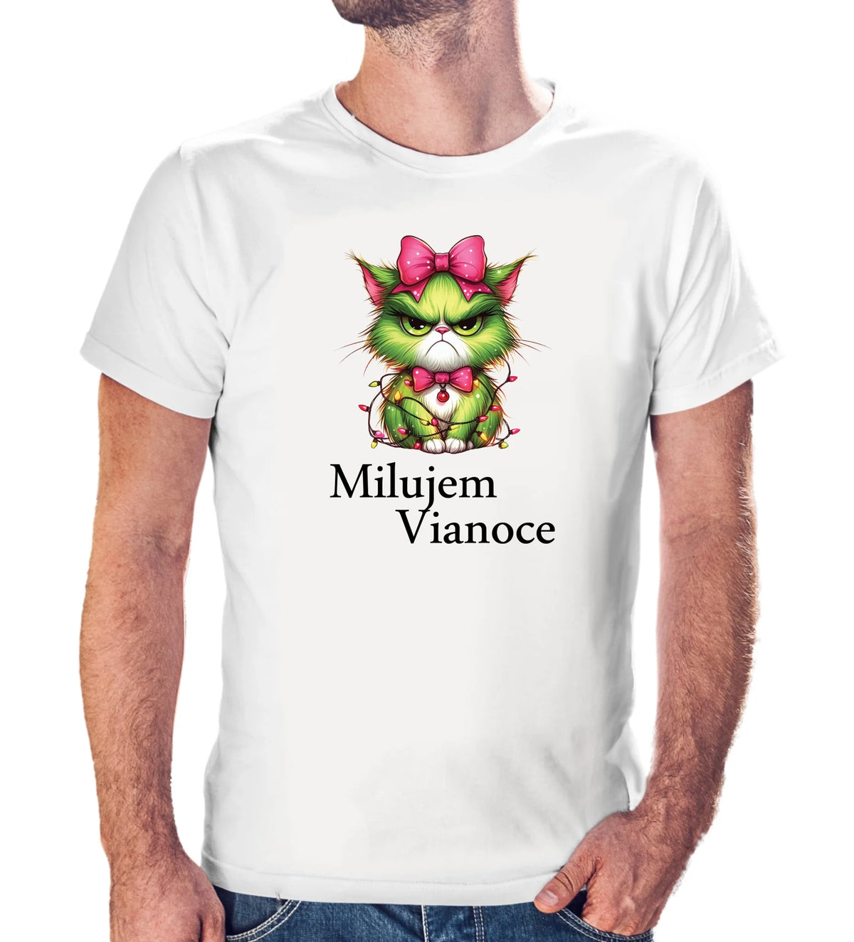 Tričko s potlačou "Milujem Vianoce" 9695.