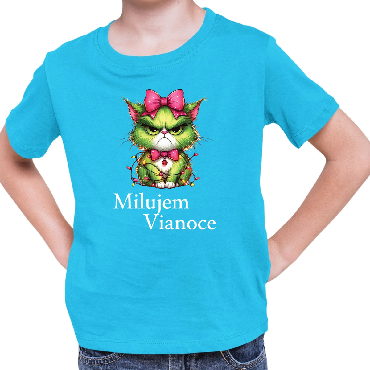 Tričko s potlačou "Milujem Vianoce" 9695.
