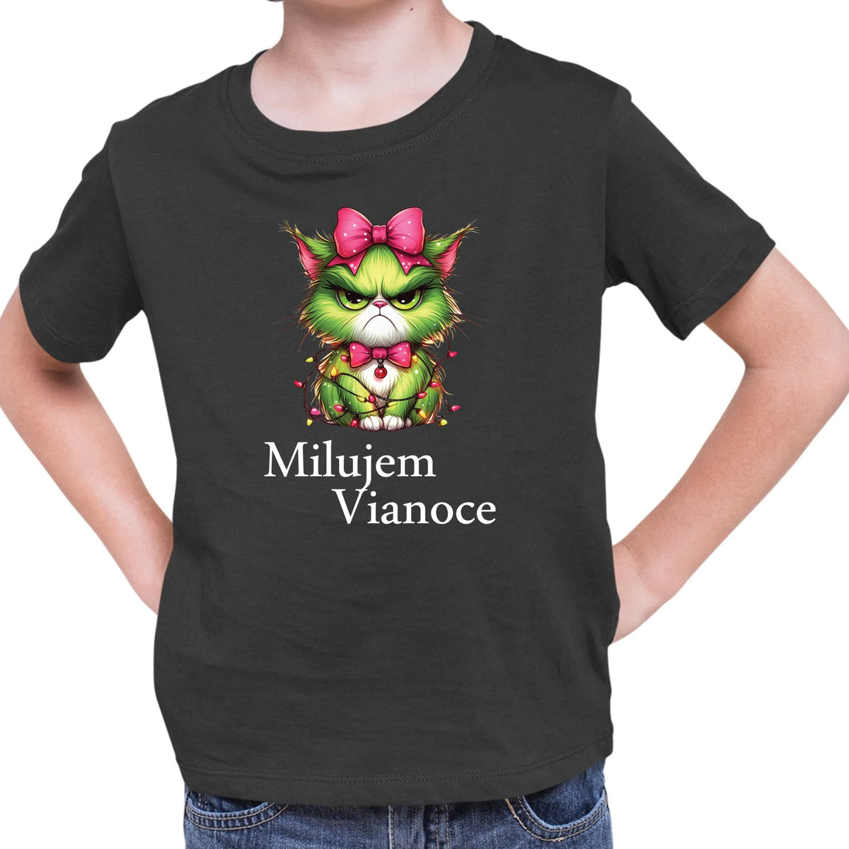 Tričko s potlačou "Milujem Vianoce" 9695.