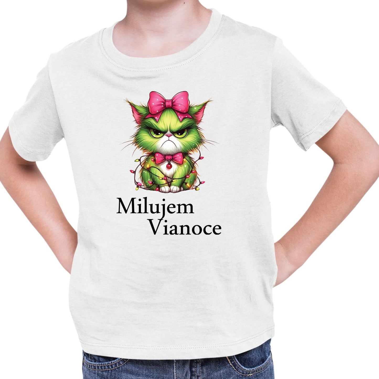 Tričko s potlačou "Milujem Vianoce" 9695.