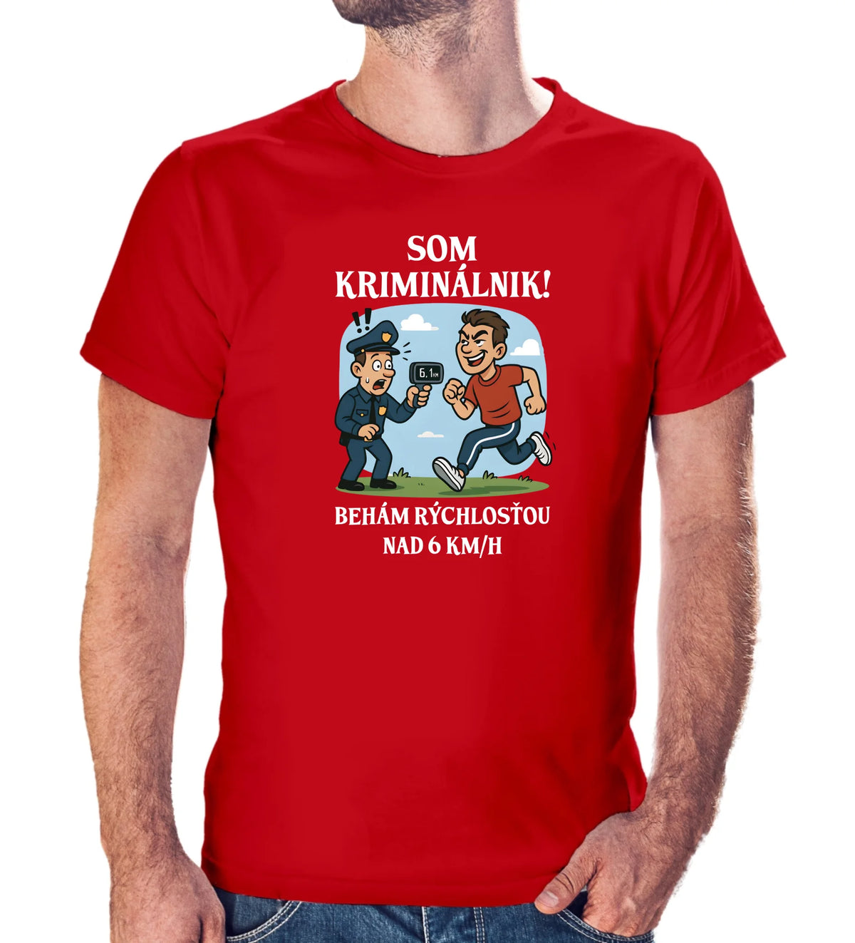 Tričko s potlačou "Som kriminálnik,..." 9697.