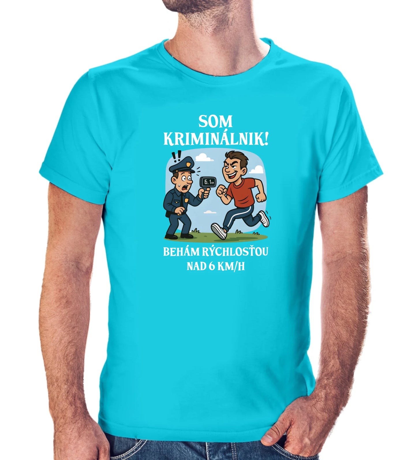 Tričko s potlačou "Som kriminálnik,..." 9697.