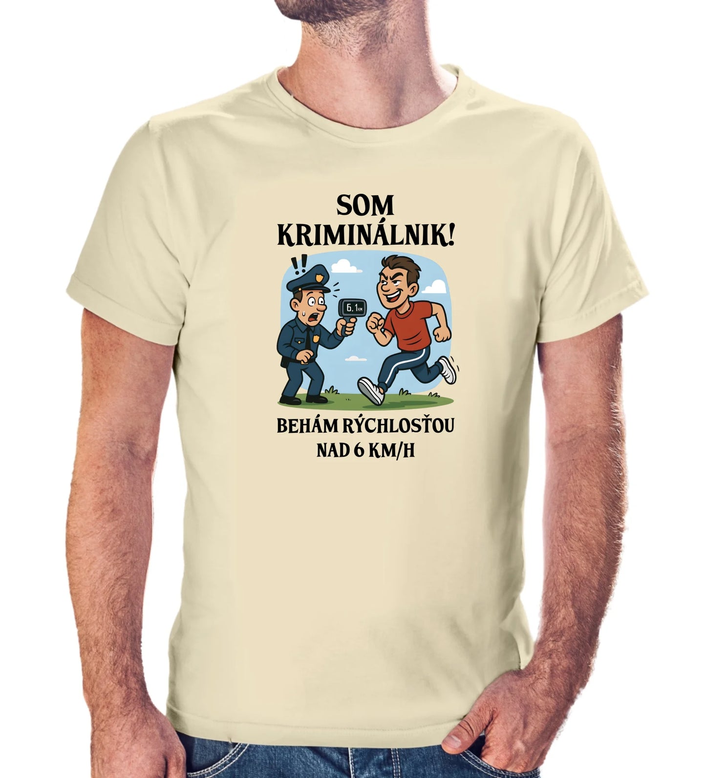 Tričko s potlačou "Som kriminálnik,..." 9697.