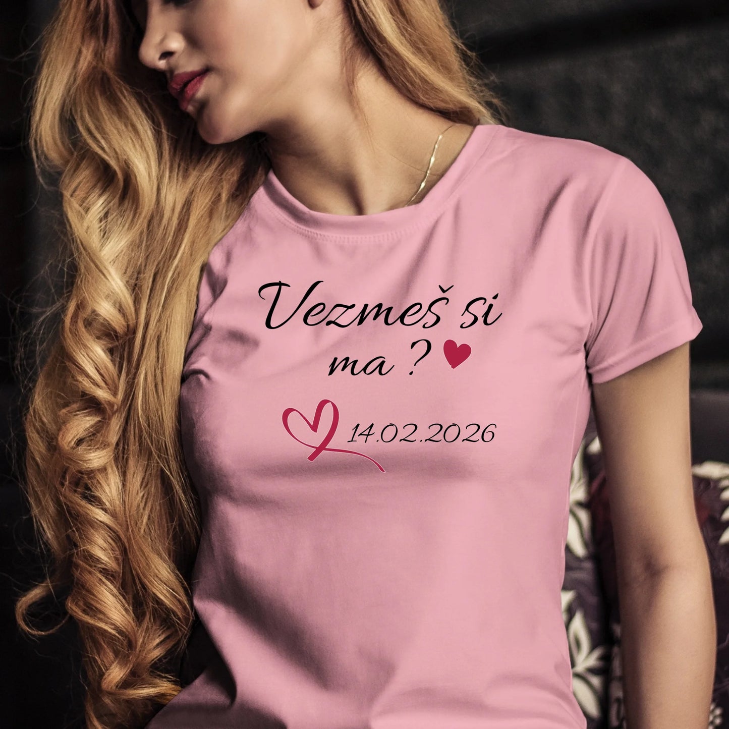 Personalizované tričko s potlačou "Vezmeš si ma?" 9701.
